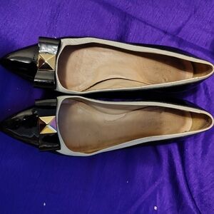 Elegant Kate Spade Black and White Women's Flats